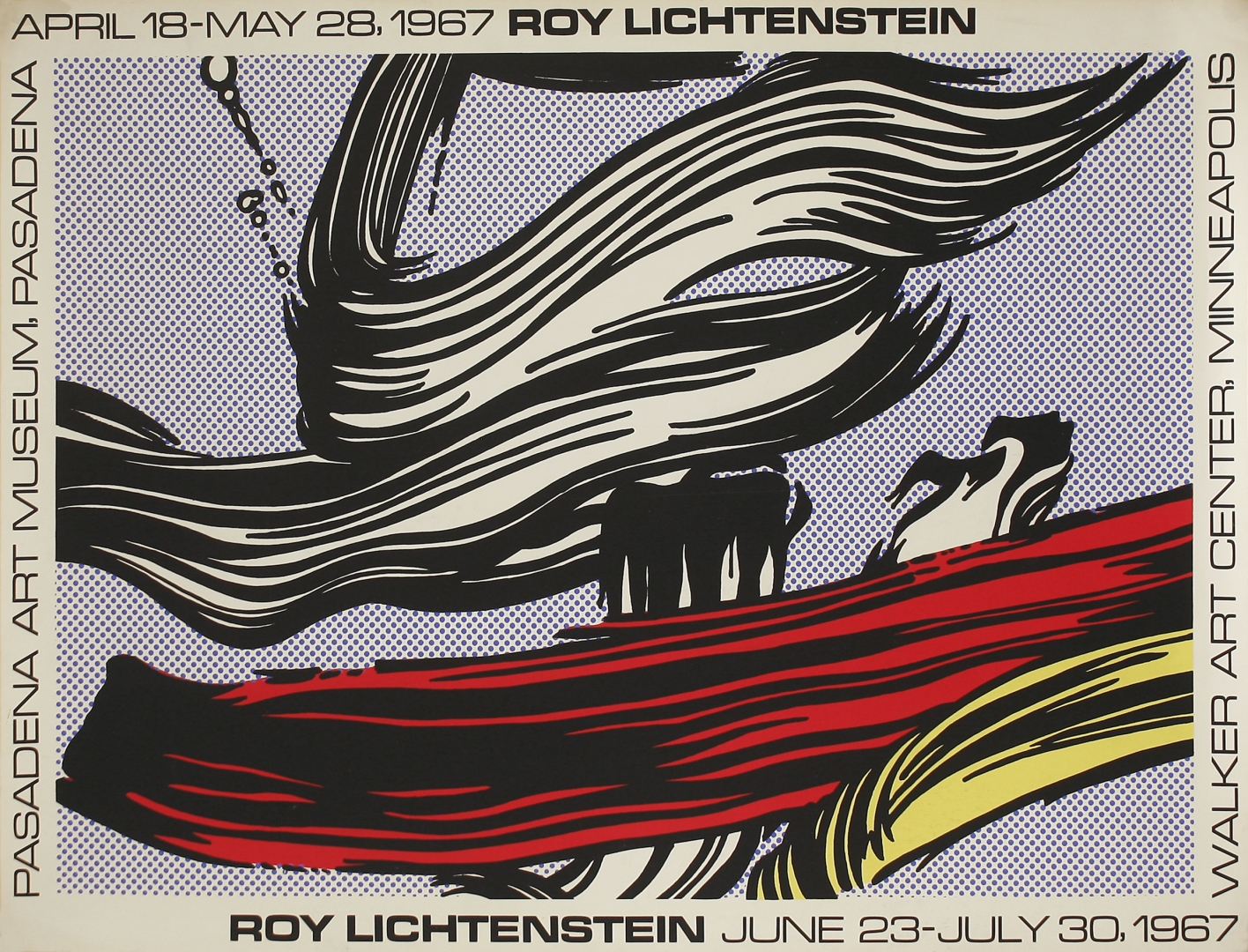 (ARTE) LICHTENSTEIN, ROY: ROY LICHTENSTEIN. PASADENA ART MUSEUM APRIL18 ...